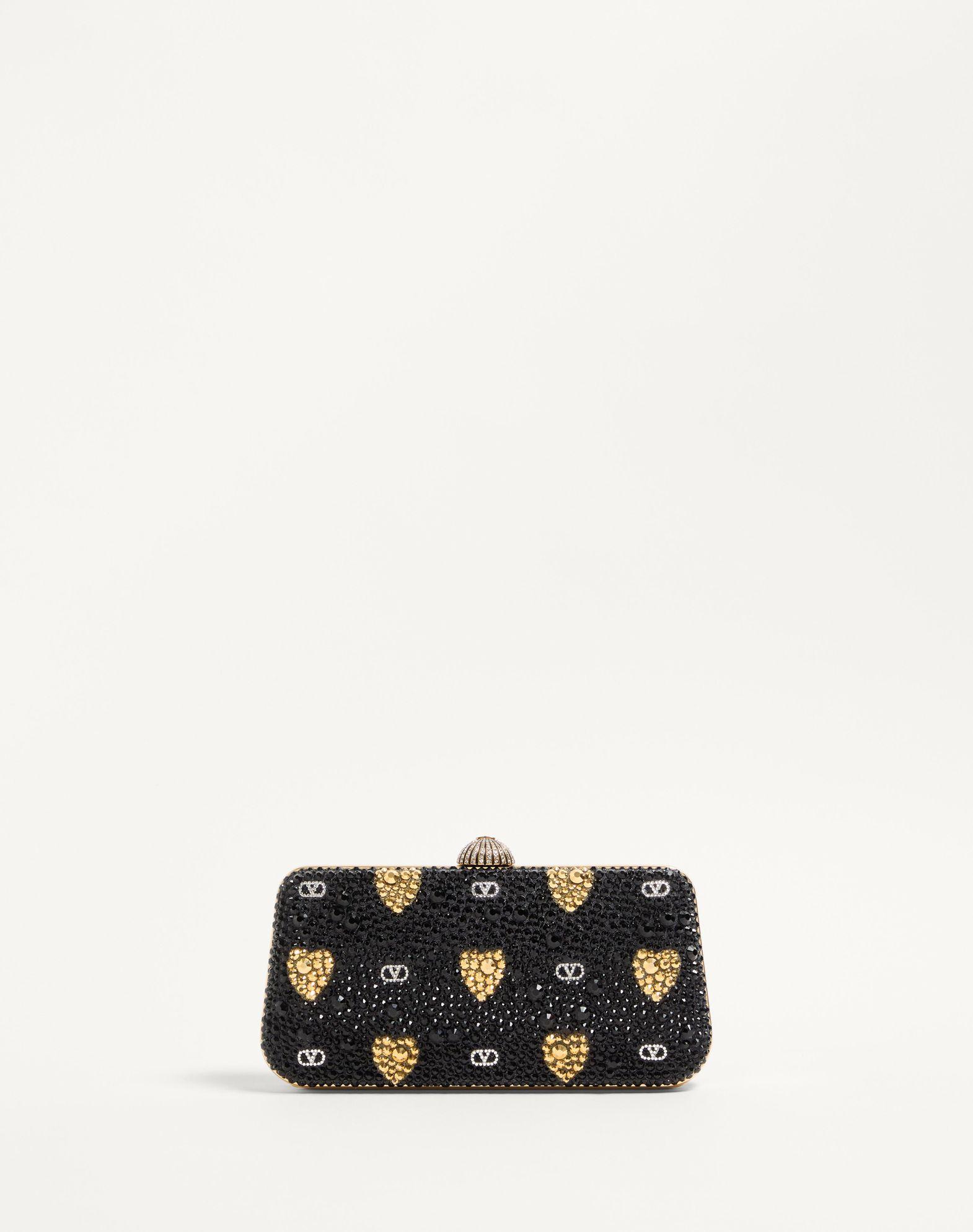 Carry Secrets Minaudiere With Rhinestone Cour De Cœur Motif Product Image