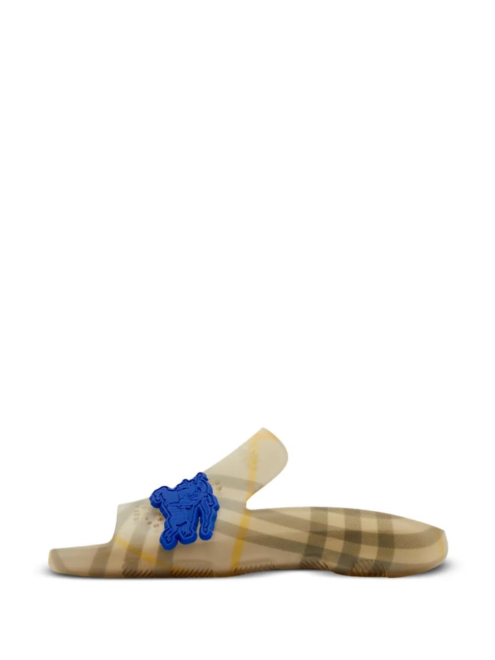 Equestrian Knight check-pattern slides  Product Image