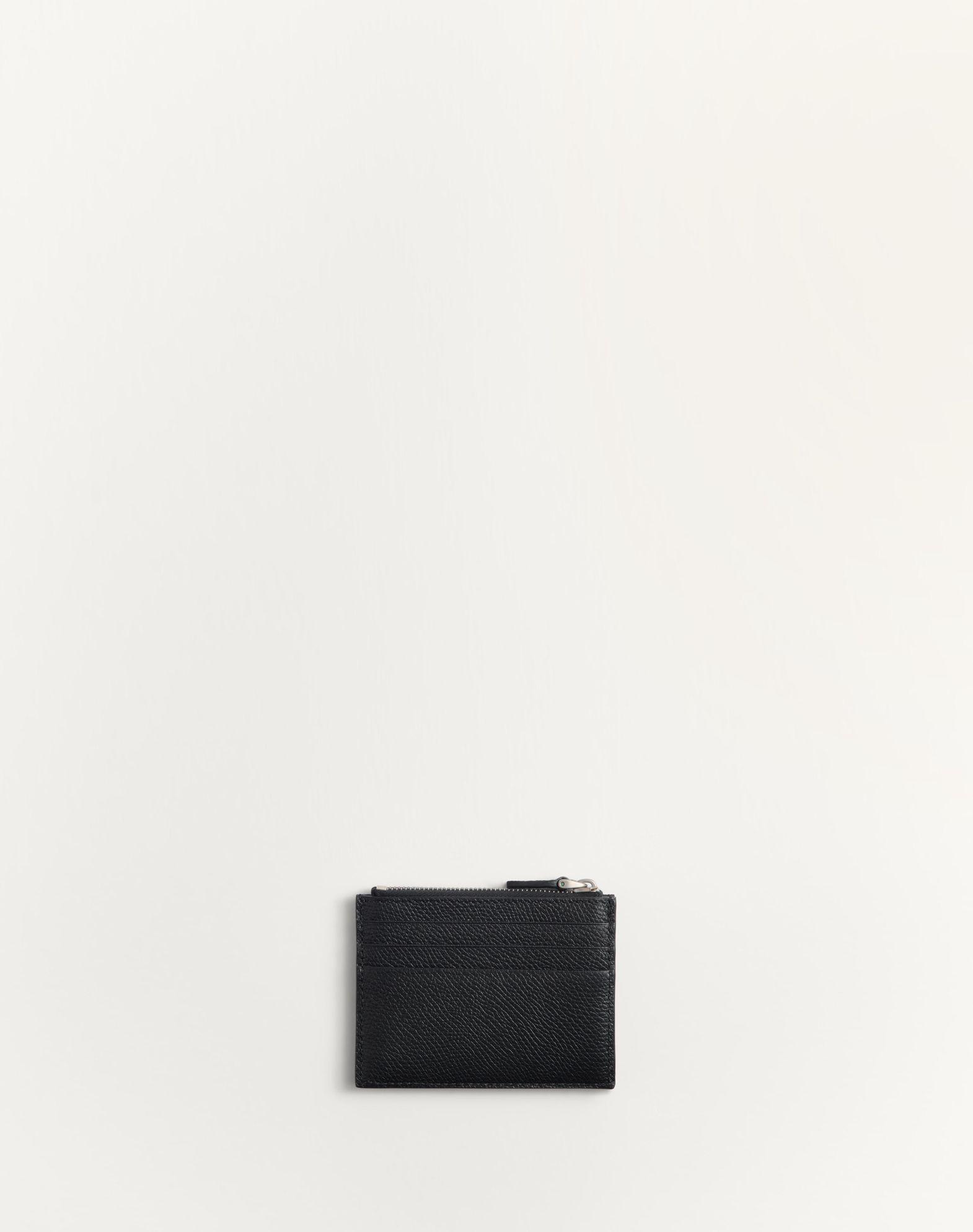 Vlogo Signature Grainy Calfskin Card Holder Product Image