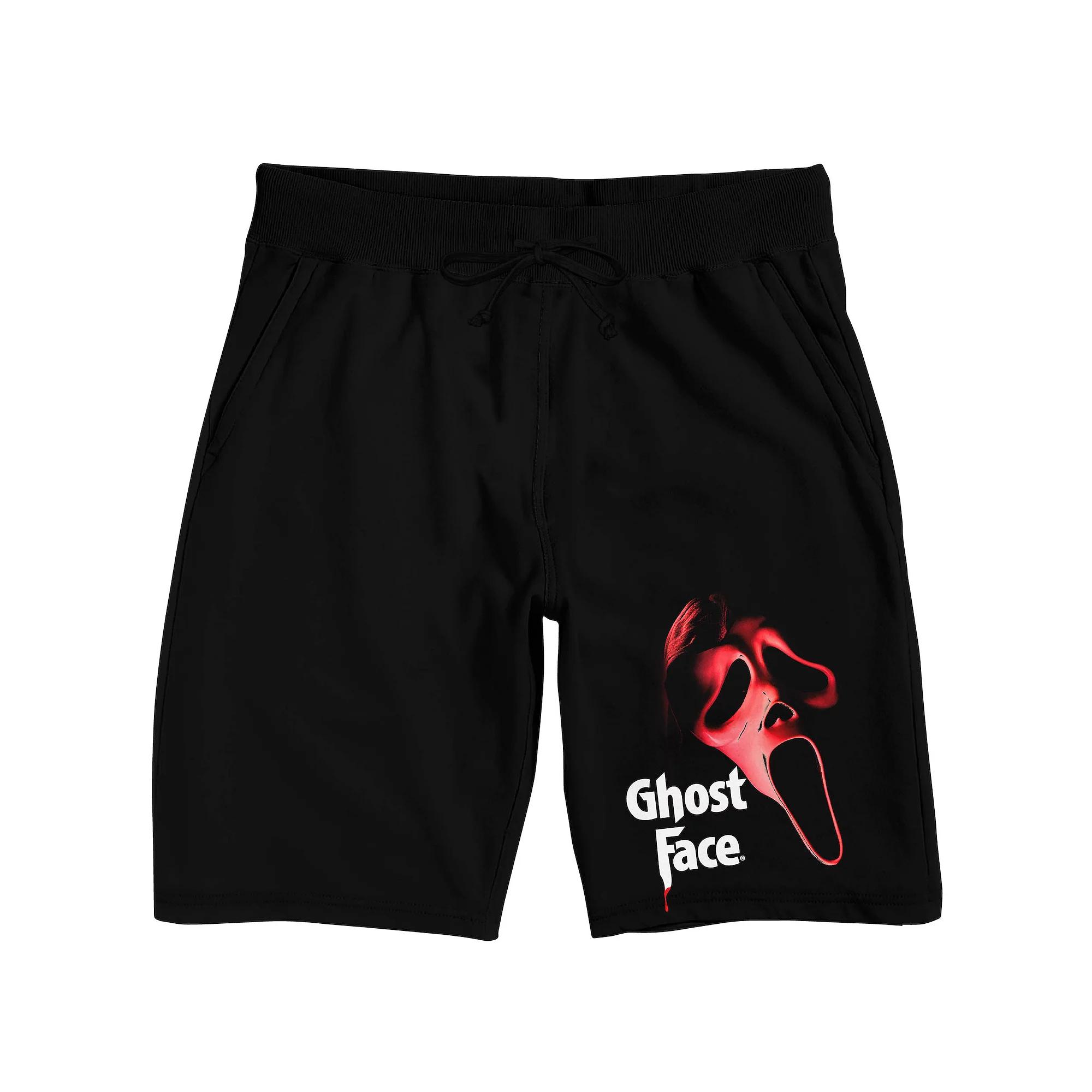 Mens Ghost Face Red Mask Pajama Shorts Product Image