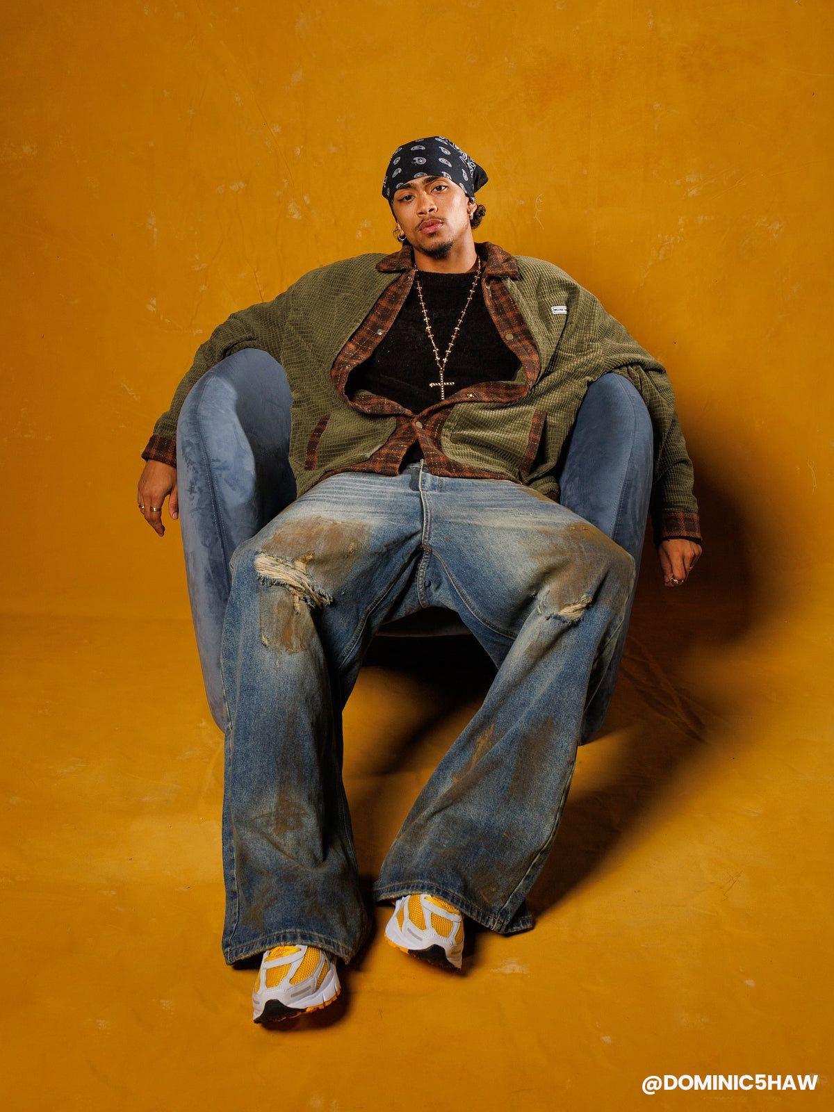 Aelfric Eden Corduroy Plaid Jacket Product Image