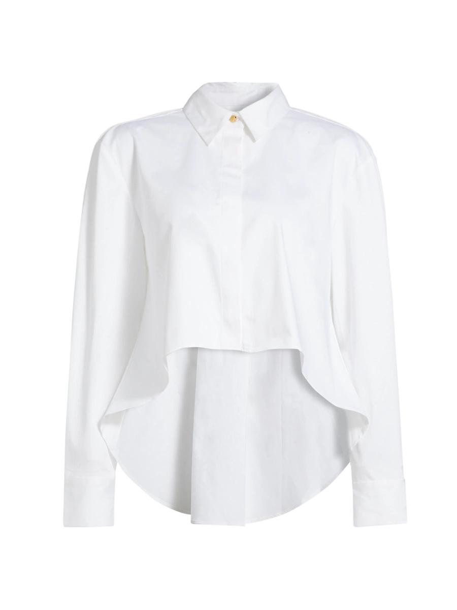 Womens Kira Poplin High- Low Fly Away Shirt Product Image