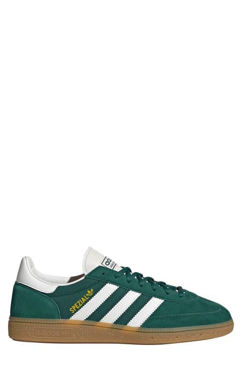 adidas Gender Inclusive Handball Spezial Sneaker in Green/Cloud White/White at Nordstrom, Size 14 Women's Product Image