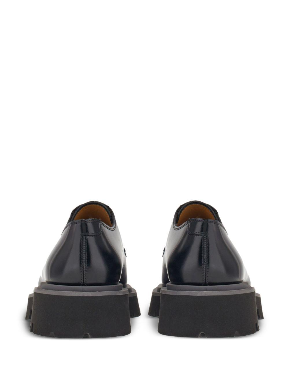 lace-up leather derby shoes Product Image