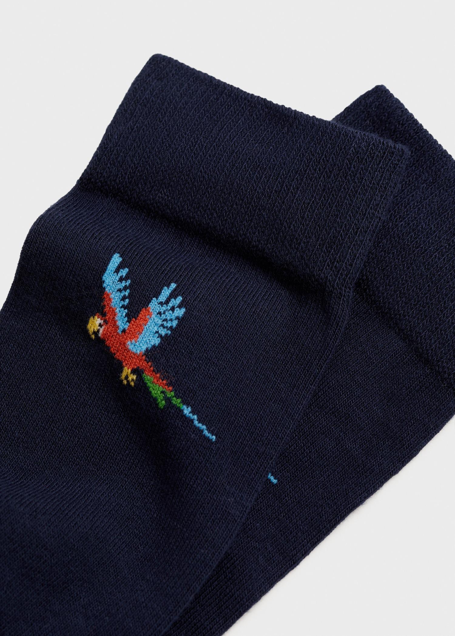 Printed cotton socks - Men | MANGO USA Product Image