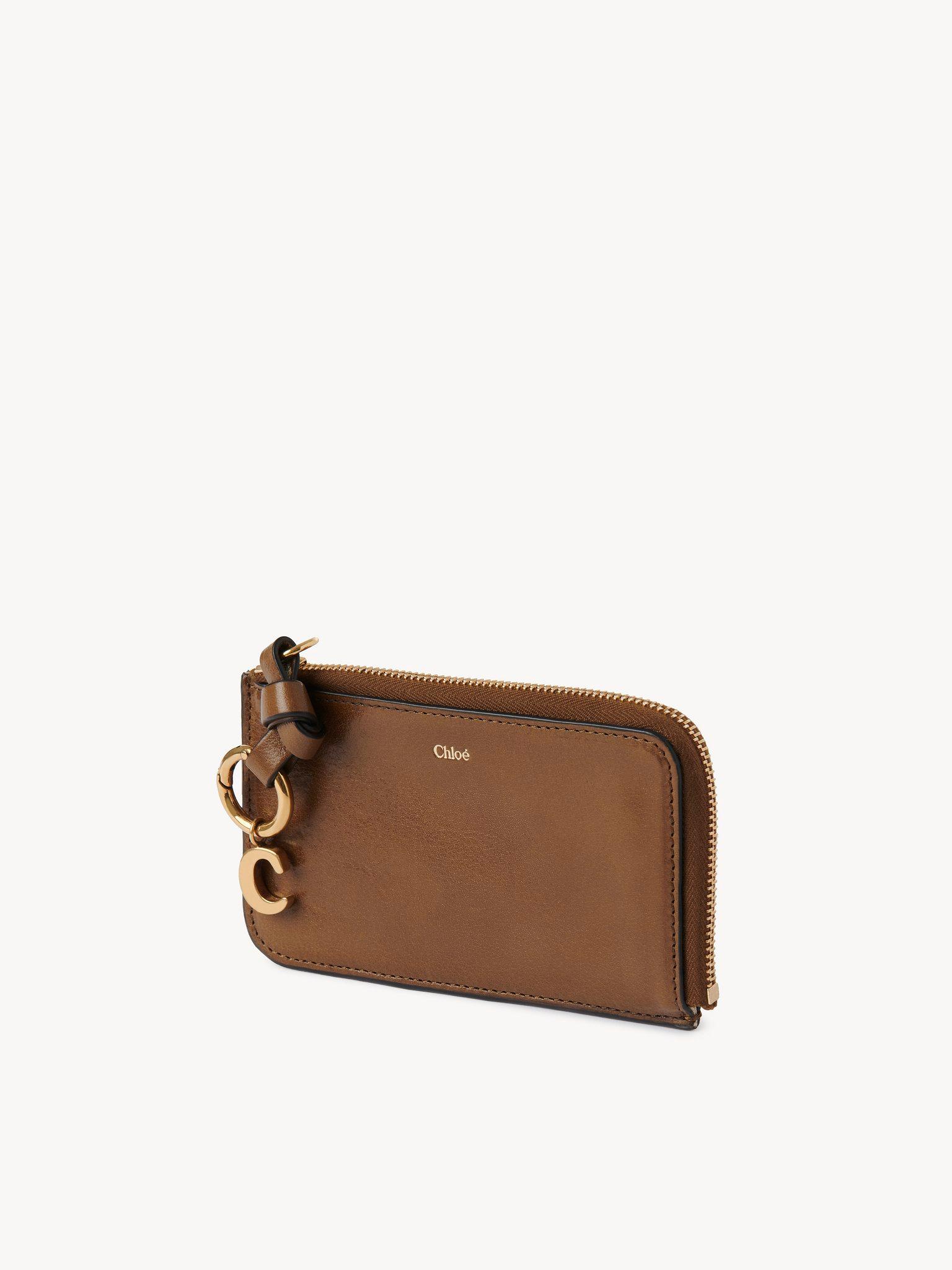 Alphabet wallet in shiny leather Product Image