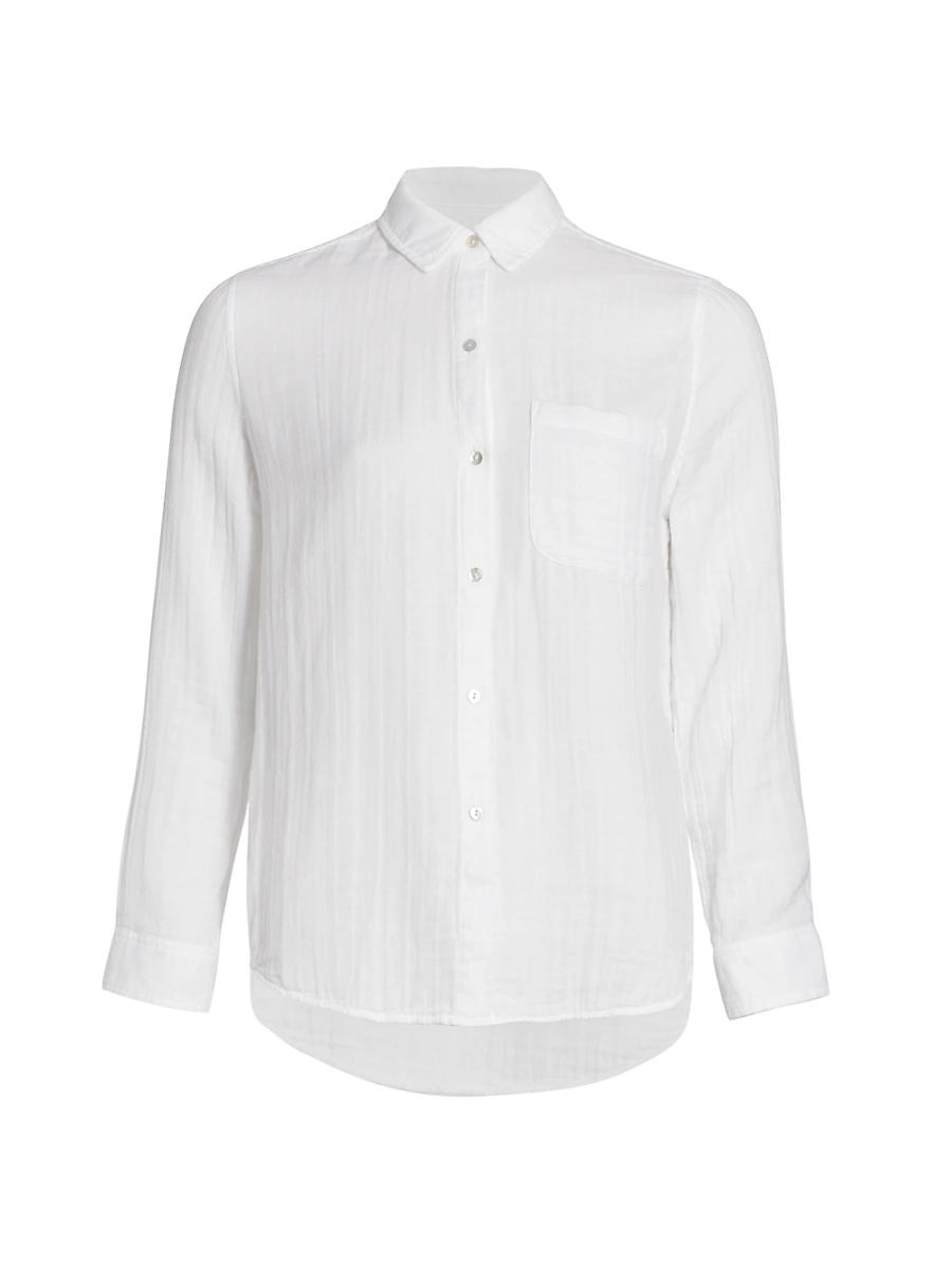 Womens Ellis Cotton Button-Down Shirt Product Image