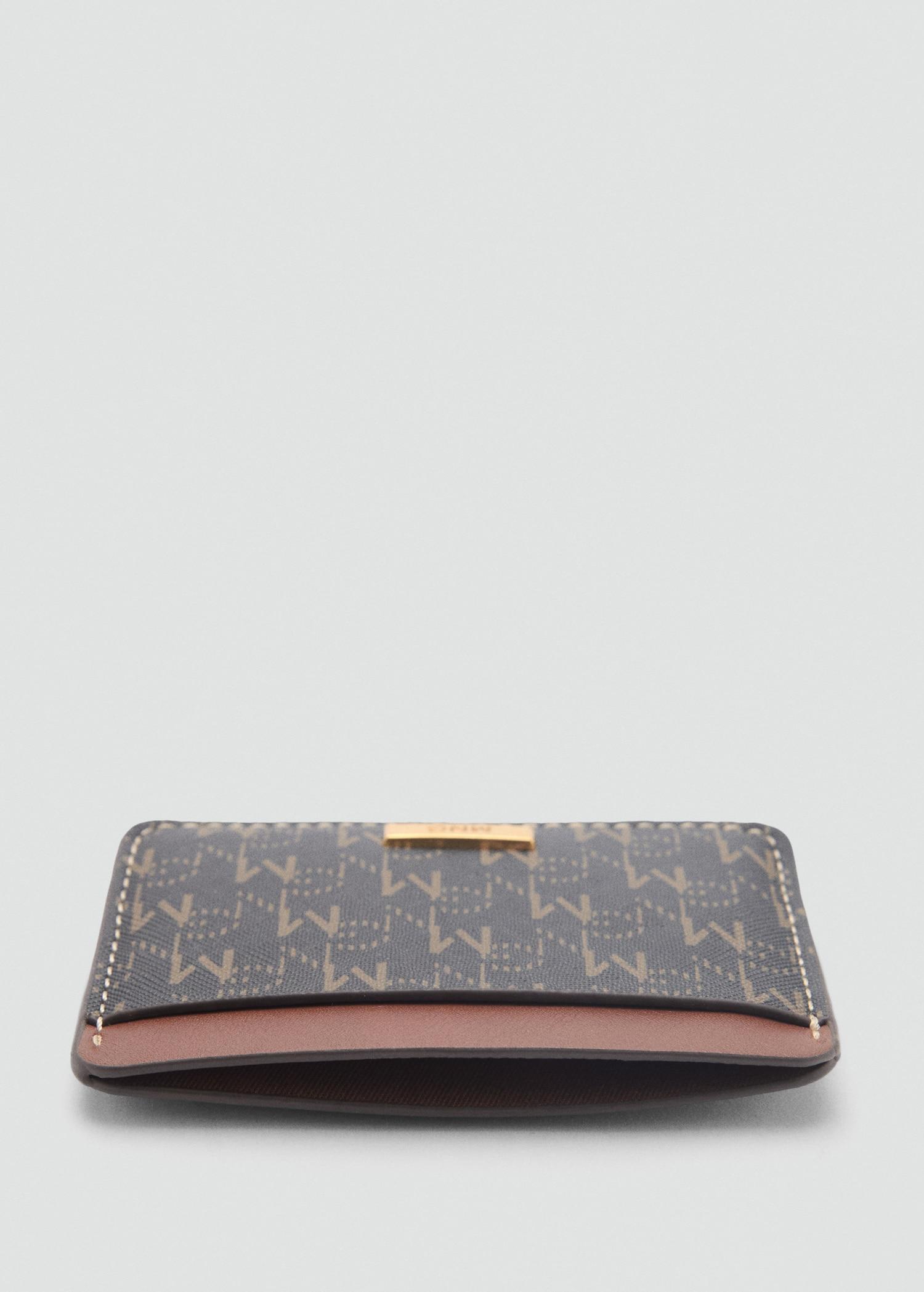 Card holder with printed logo - Women | MANGO USA Product Image