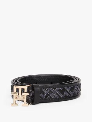 Monogram-Buckle Jacquard Belt Product Image