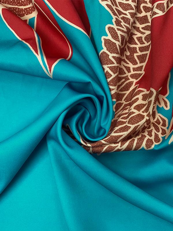 A-Line Loose Elasticity Flower Print Pleated Split-Joint Off-The-Shoulder Maxi Dresses Product Image