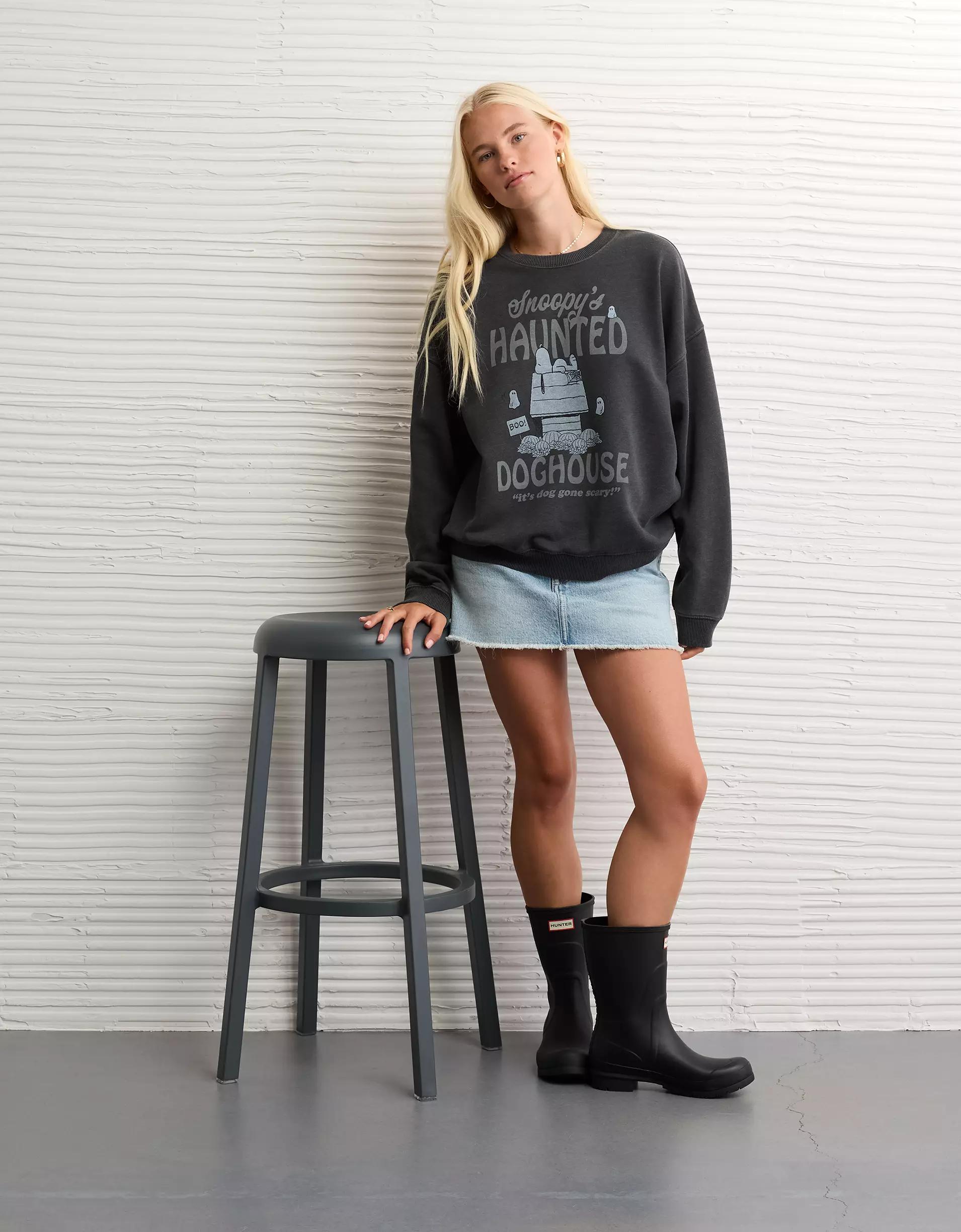 AE Halloween Graphic Sweatshirt Product Image