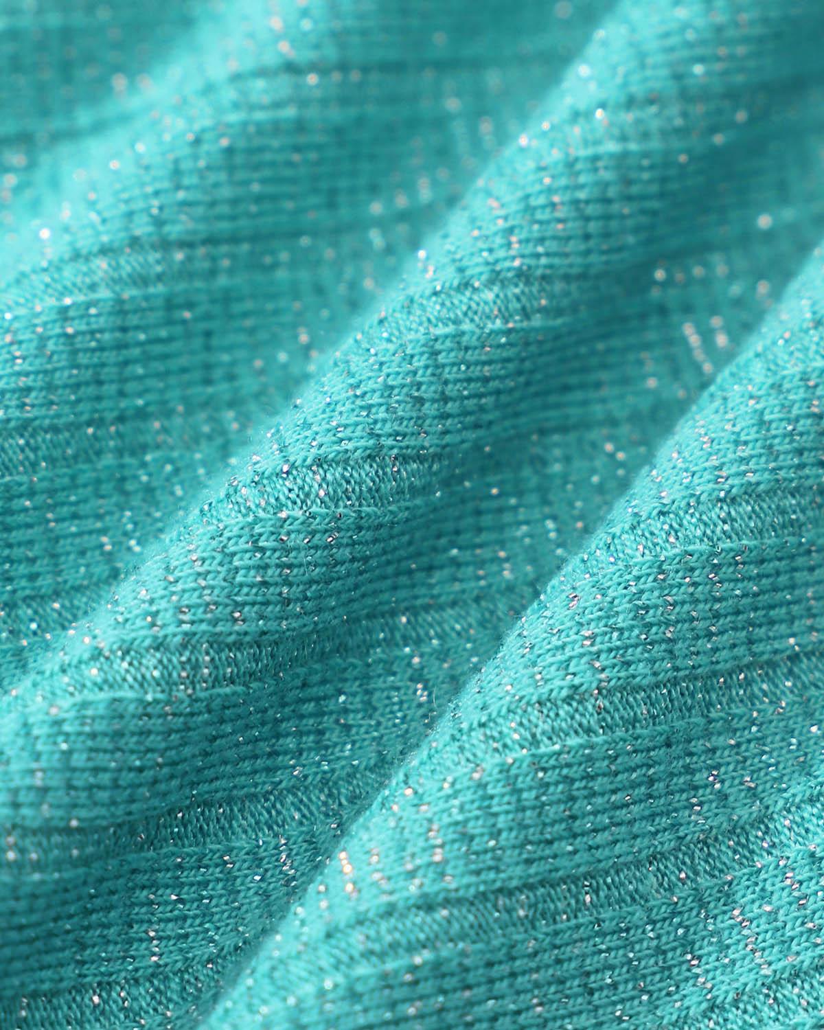 Green Glitter One Shoulder Bikini Set Product Image