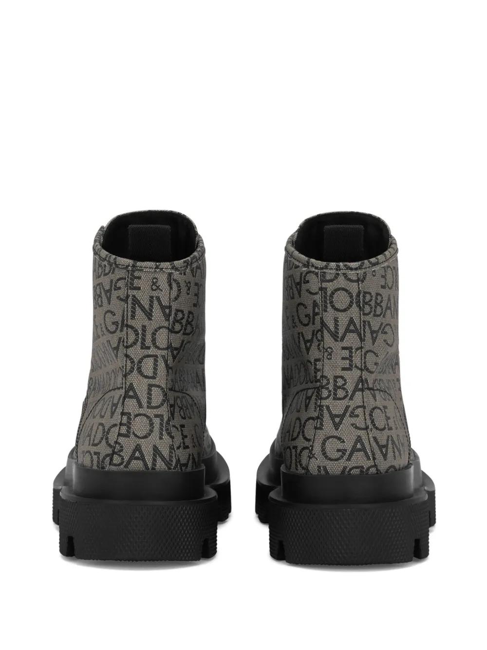 logo-jacquard ankle boots Product Image