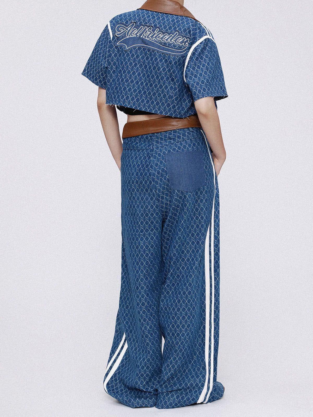 Aelfric Eden Vintage Denim Jacquard Skirt Female Product Image