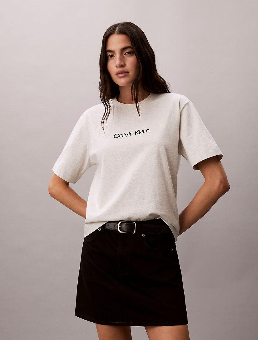 Standard Logo Boxy Fit Crewneck T-Shirt Product Image