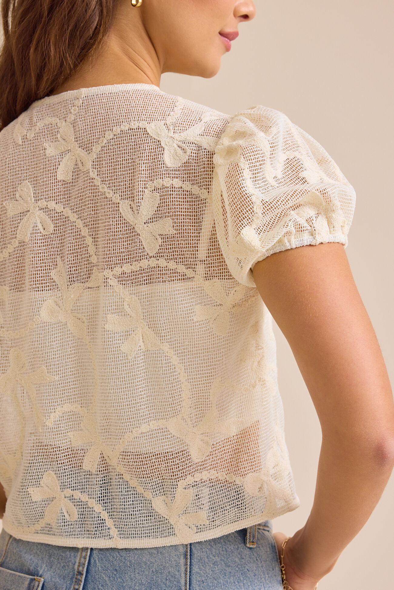 Maileen Crochet Bow Top Product Image