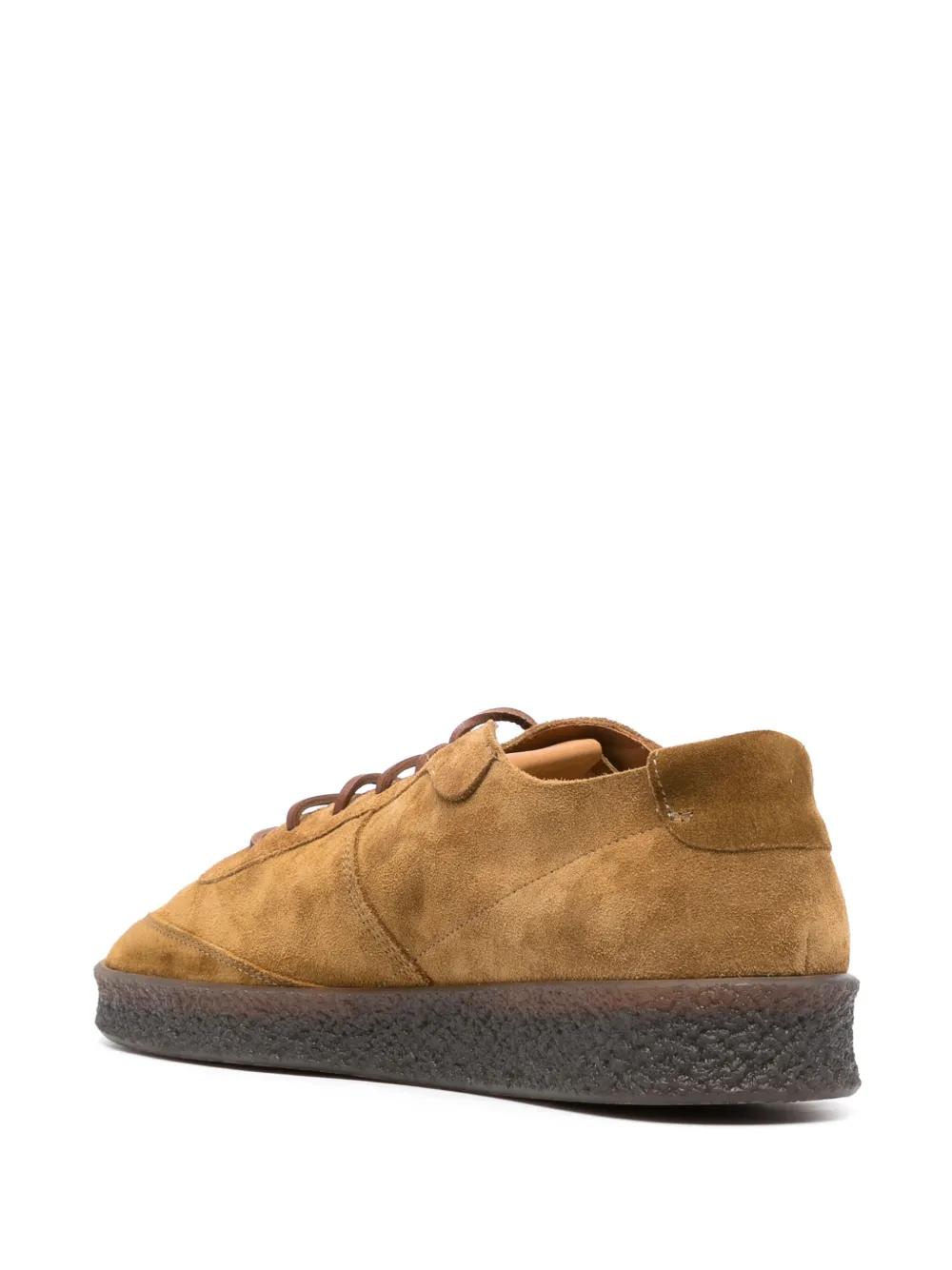 logo-embossed suede Derby shoes Product Image