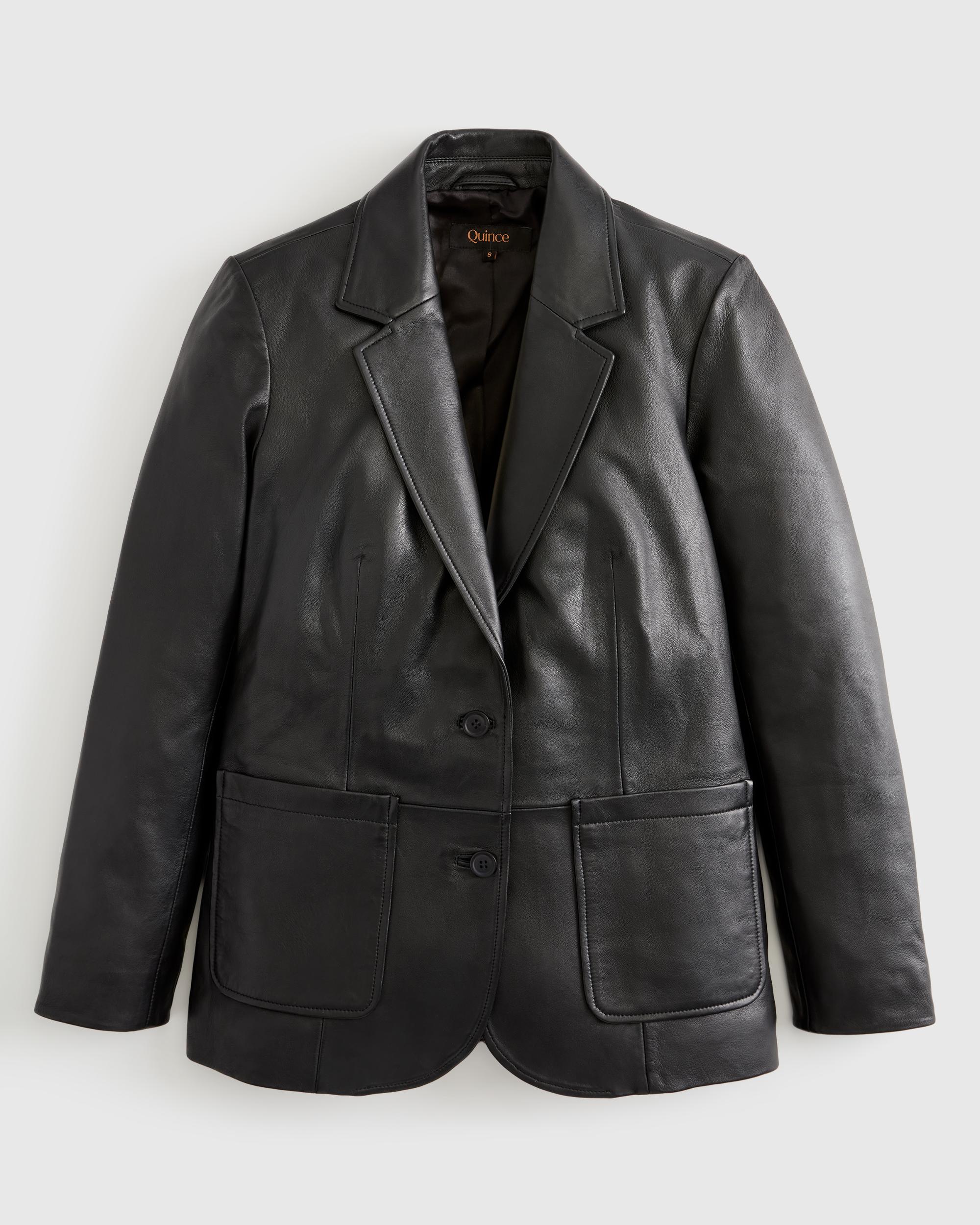 Quince | Women's Blazer Size XS, Leather Product Image
