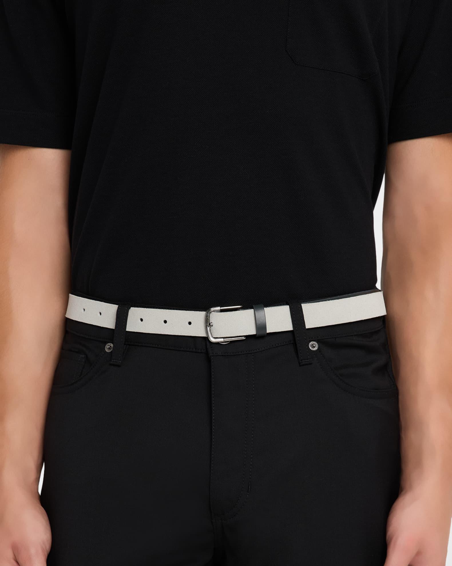 Men's Suede and Leather Reversible Belt Product Image