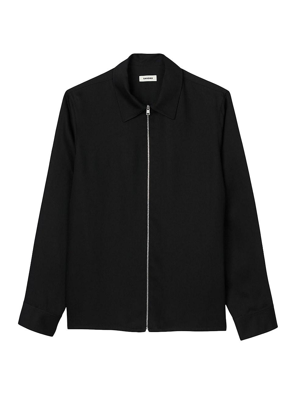 Faded Black Draped Linen Lounge Lizard Shirt Product Image