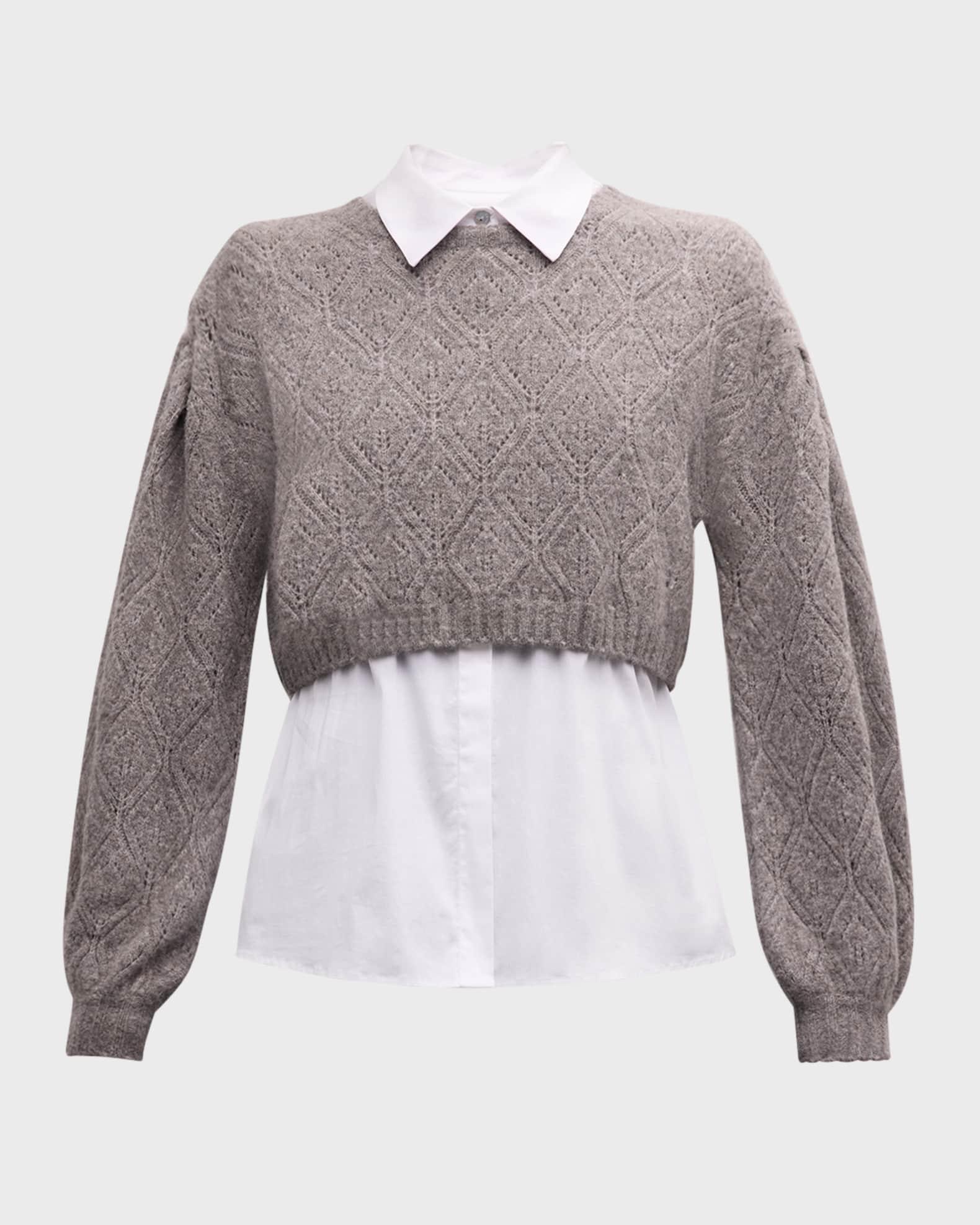 Landry Combo Knit Pullover Top Product Image