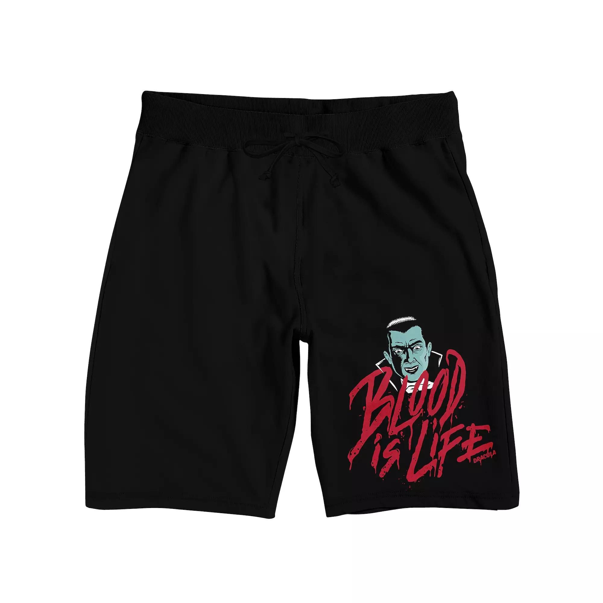 Men's Universal Monsters Dracula Pajama Shorts,  Product Image