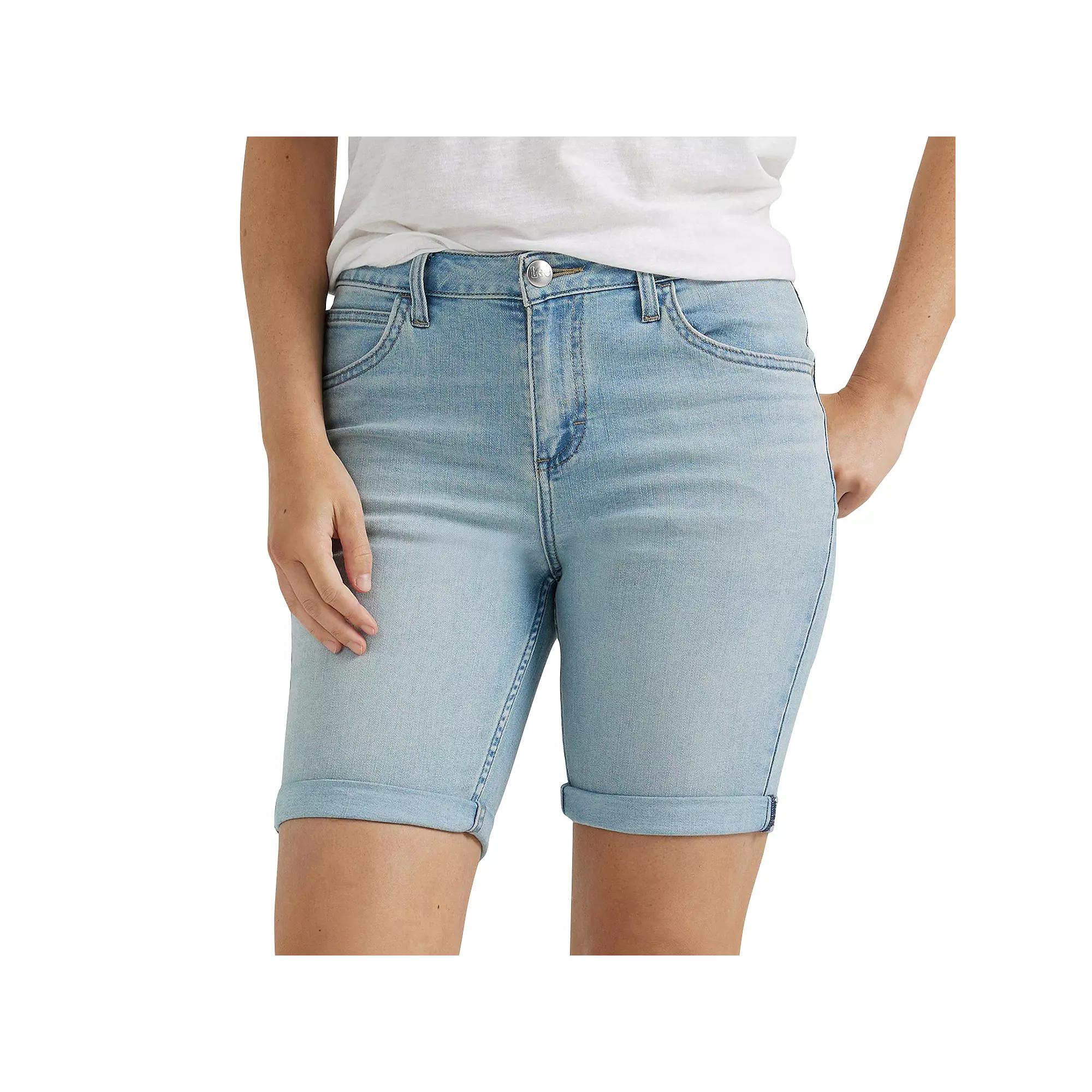 Women's Lee Legendary Rolled Bermuda Jean Shorts, Size: 18, Burning Bright Product Image