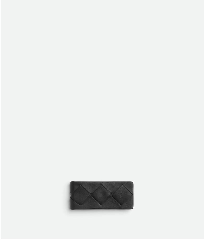 Men's Intrecciato Money Clip in Black Product Image