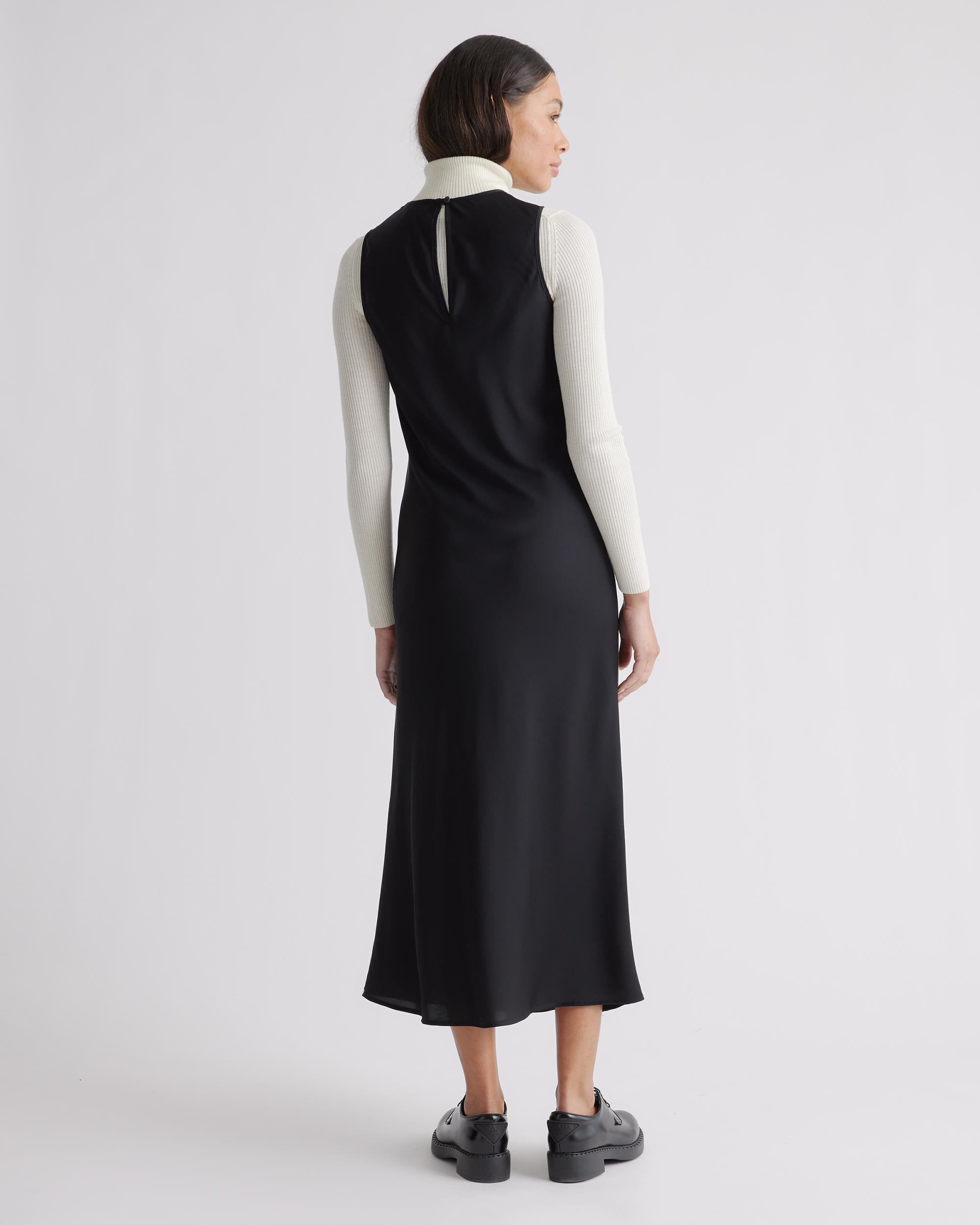 Quince | Women's Washable Stretch Silk Tank Top Midi Dress Size XS Product Image