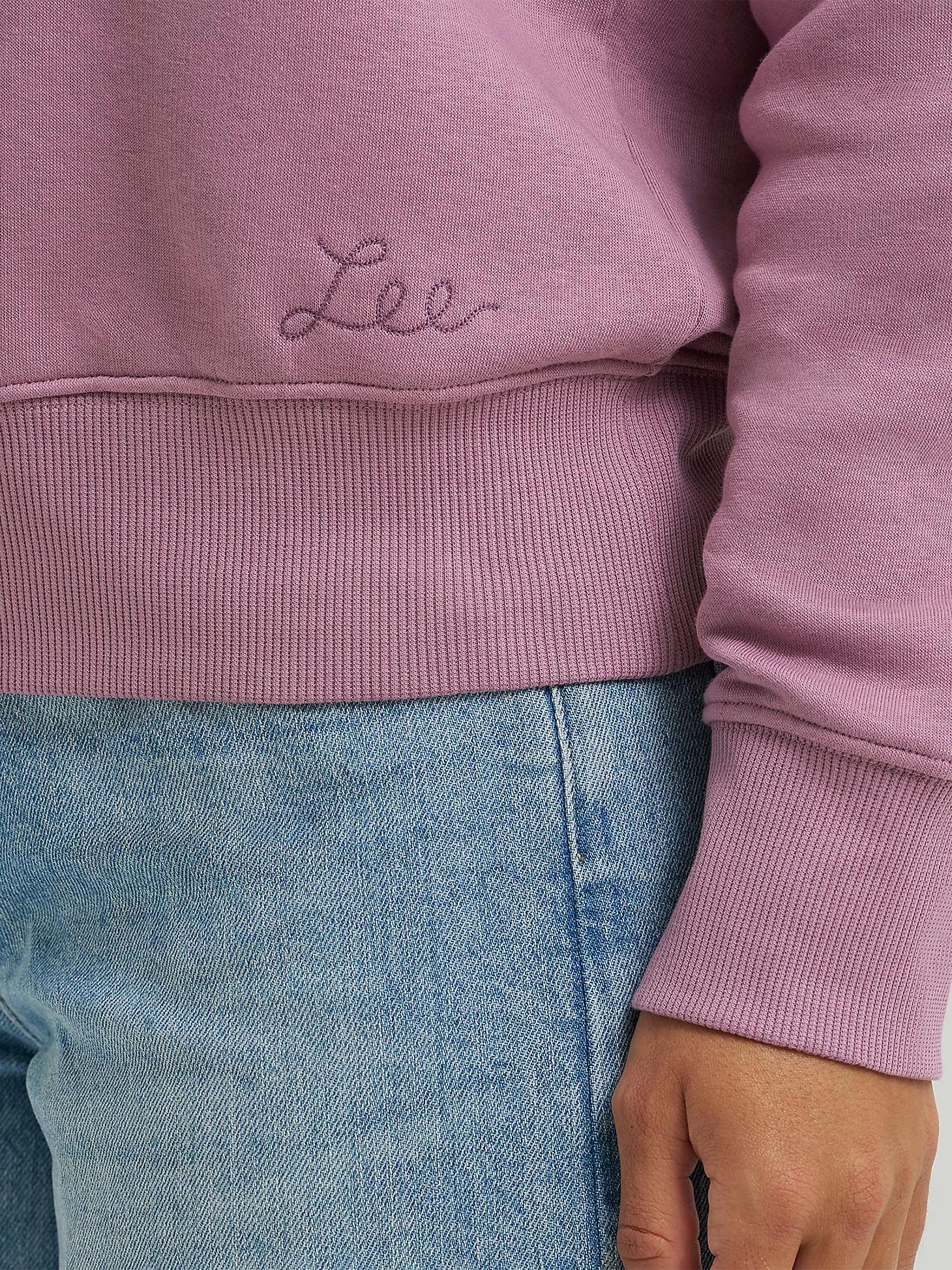 Women's Solid Raglan Crew Neck Sweatshirt | Women's Tops & Tees | Lee® Product Image