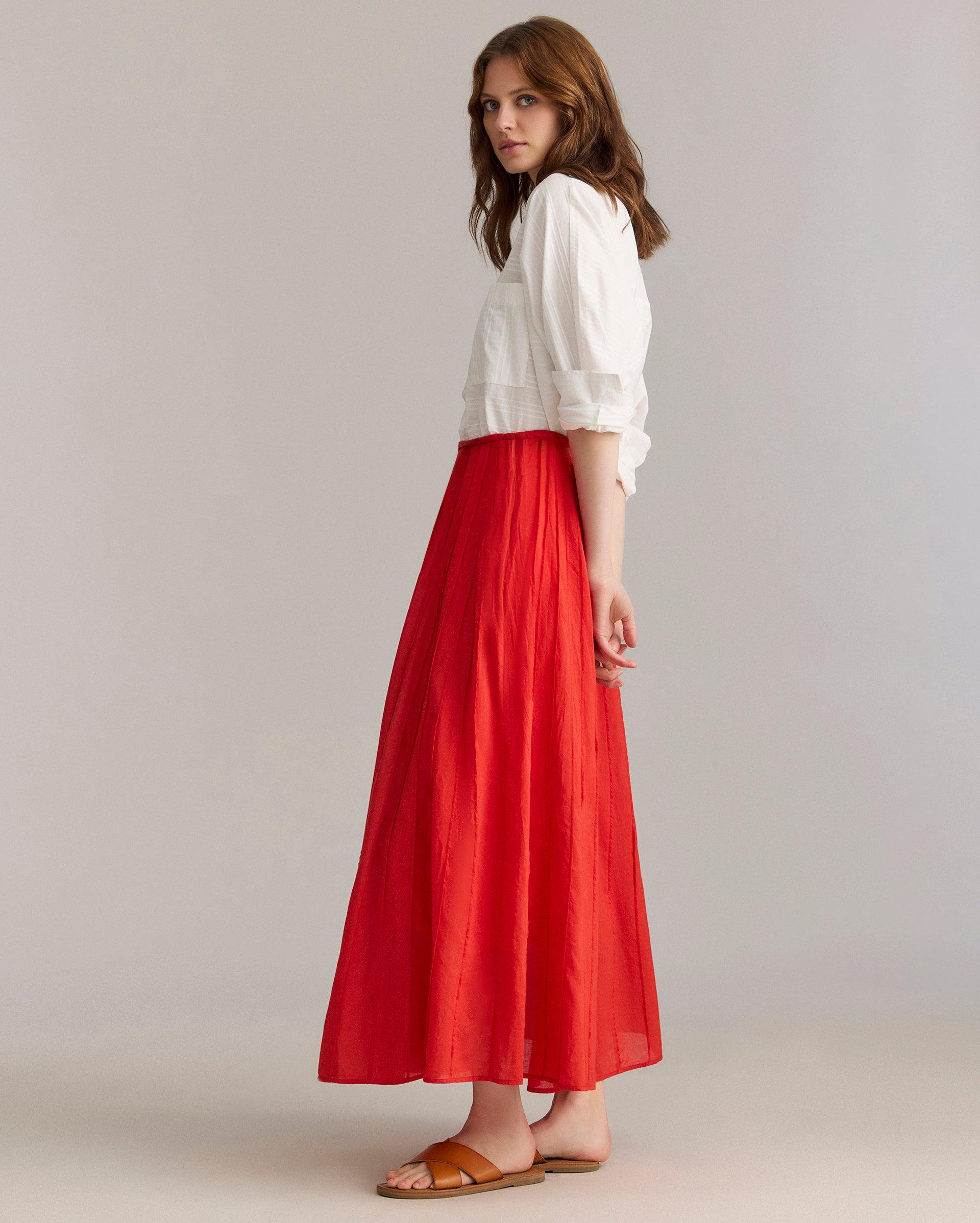 Sunray Pintuck Skirt -  Product Image