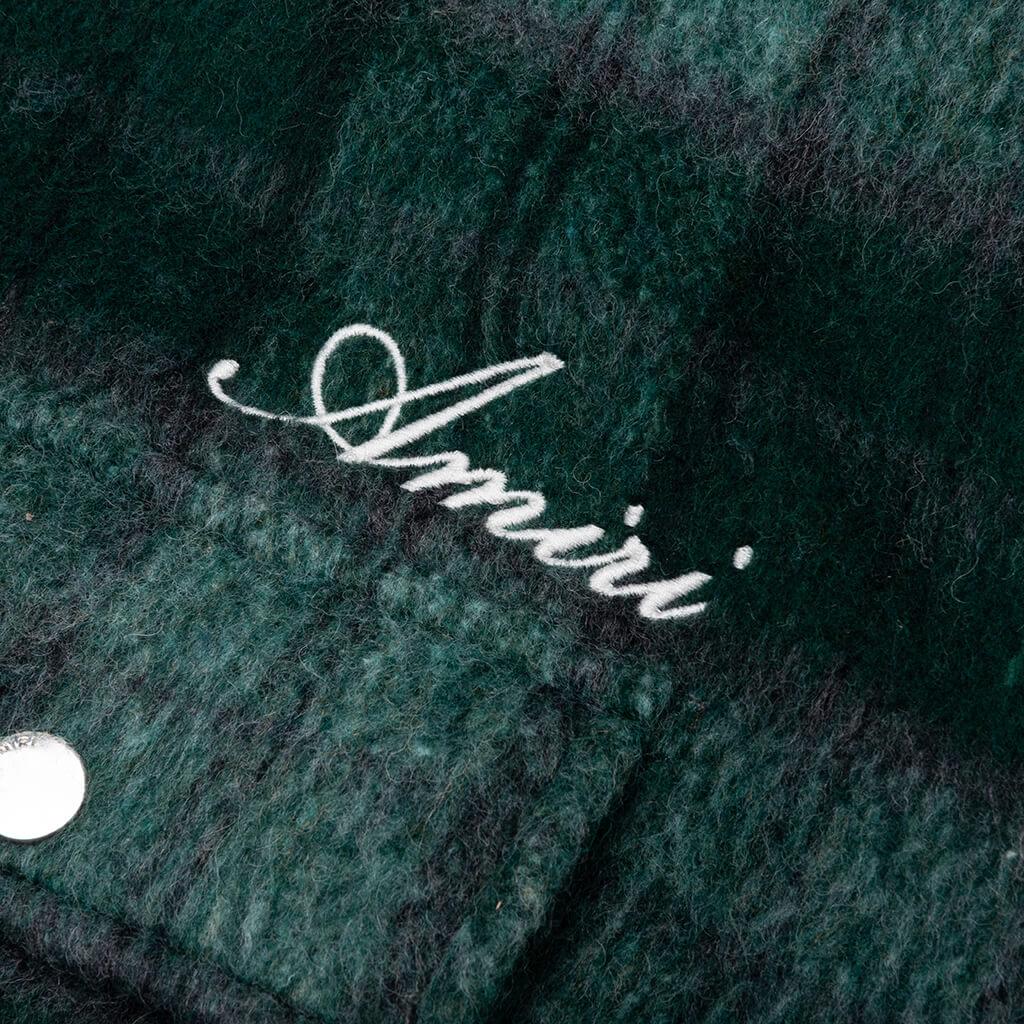 Brushed Plaid Overshirt - Aqua Multi Male Product Image