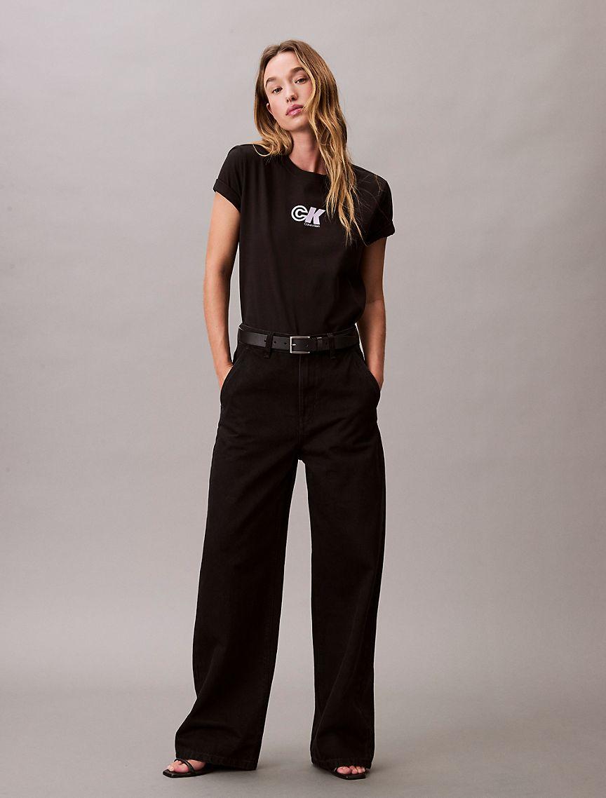 Monogram Logo Graphic Slim T-Shirt Product Image