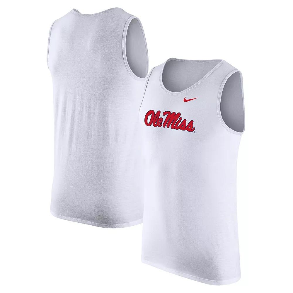 Men's Nike White Ole Miss Rebels Tank Top, Size: 2XL Product Image