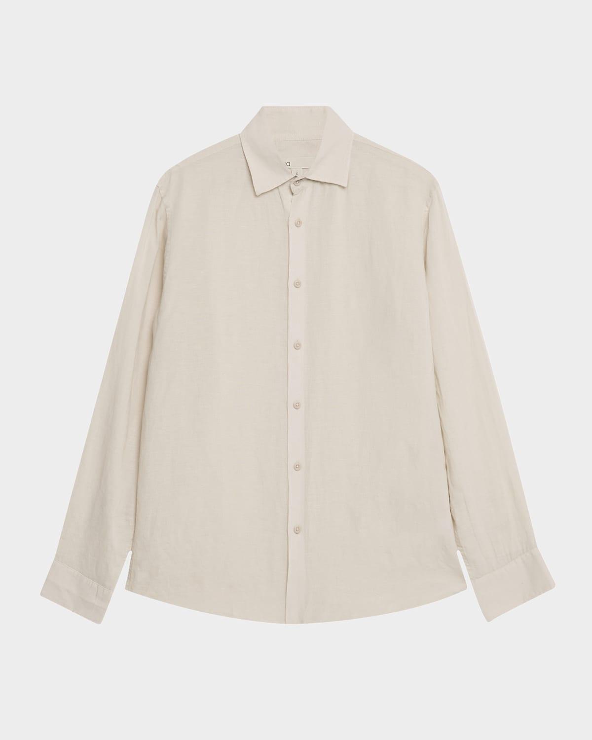 Mens Air Linen Long-Sleeve Shirt Product Image