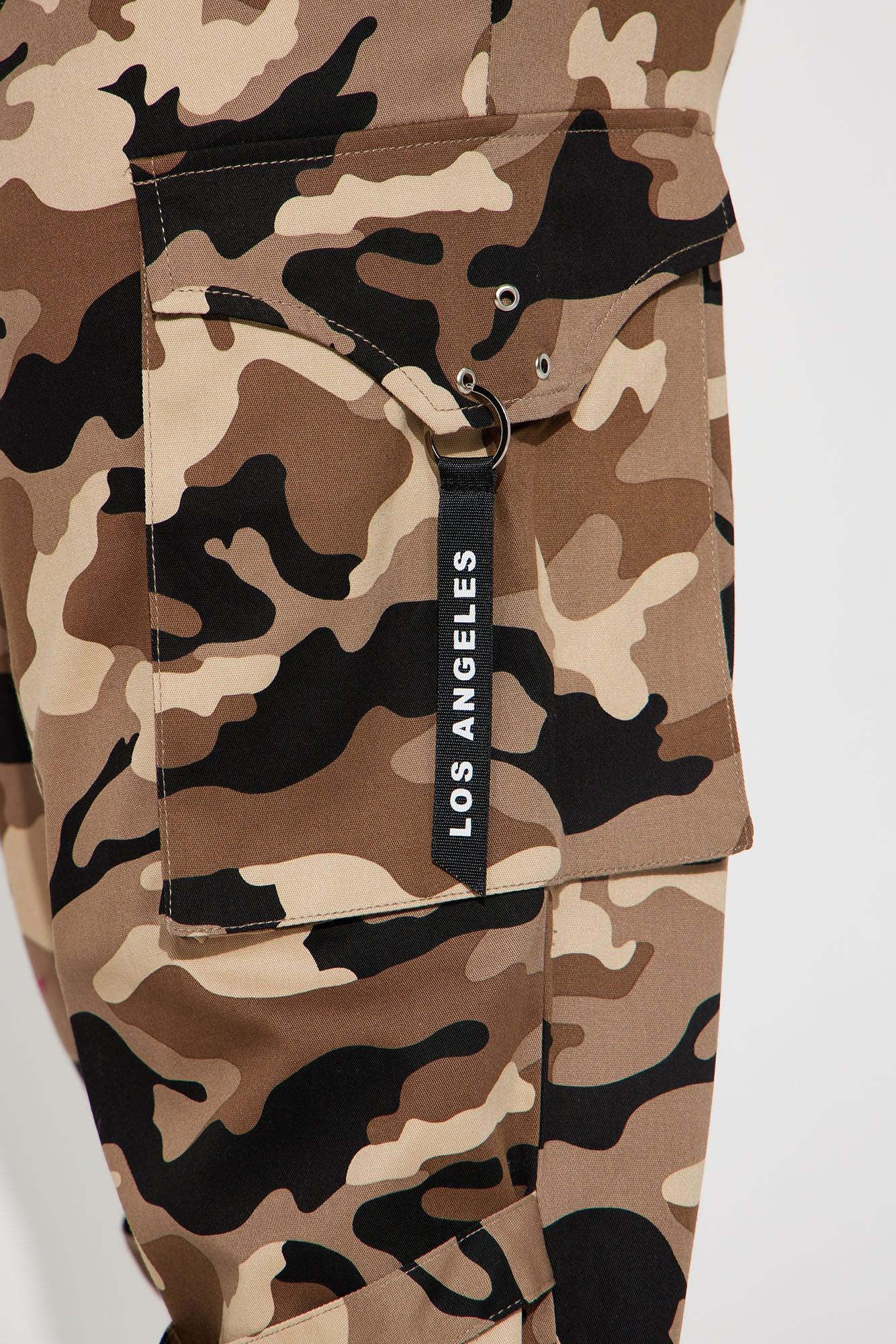 Like A Boss Camo Cargo Jogger - Brown/combo Product Image