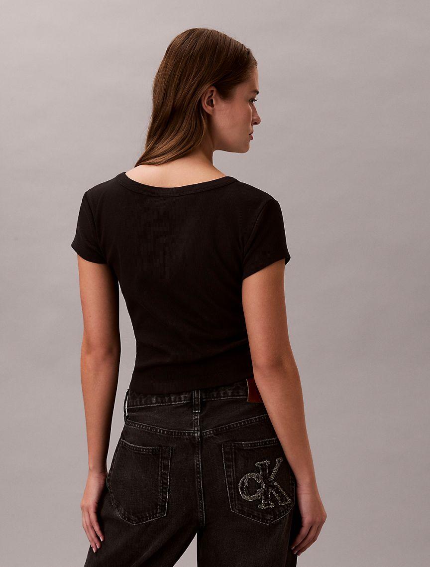 Woven Monologo Slim T-Shirt Product Image