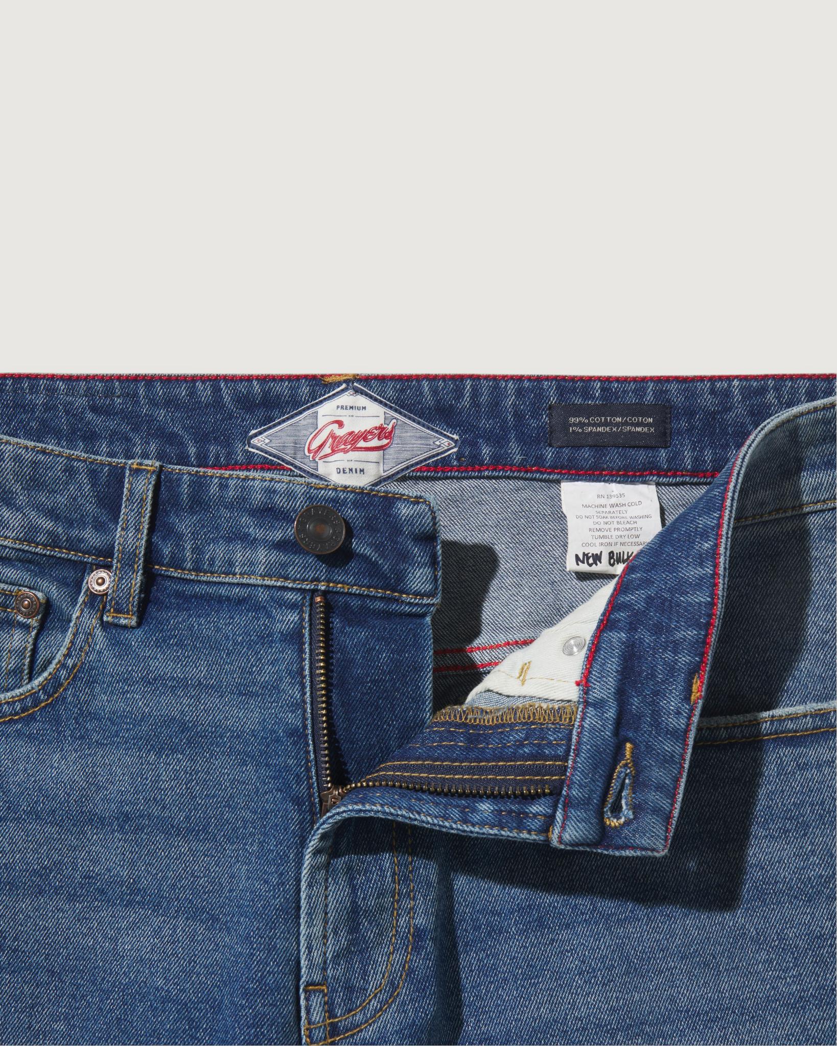 Edward Stretch Slim Fit Denim - Vintage Wash Product Image