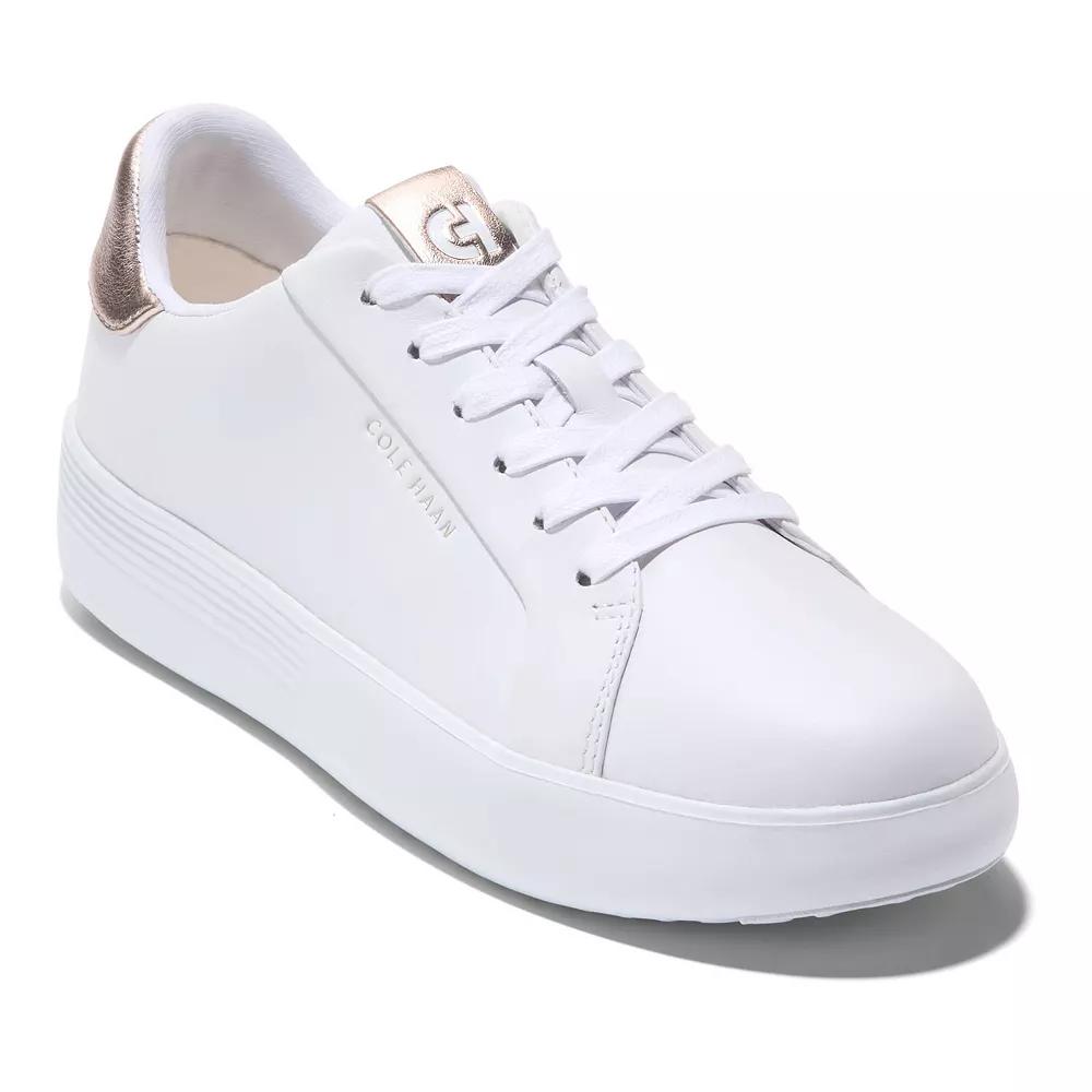 Cole Haan Grand Crosscourt Joy Women's Platform Sneakers, Size: 9, Optic White Rose Gold Product Image