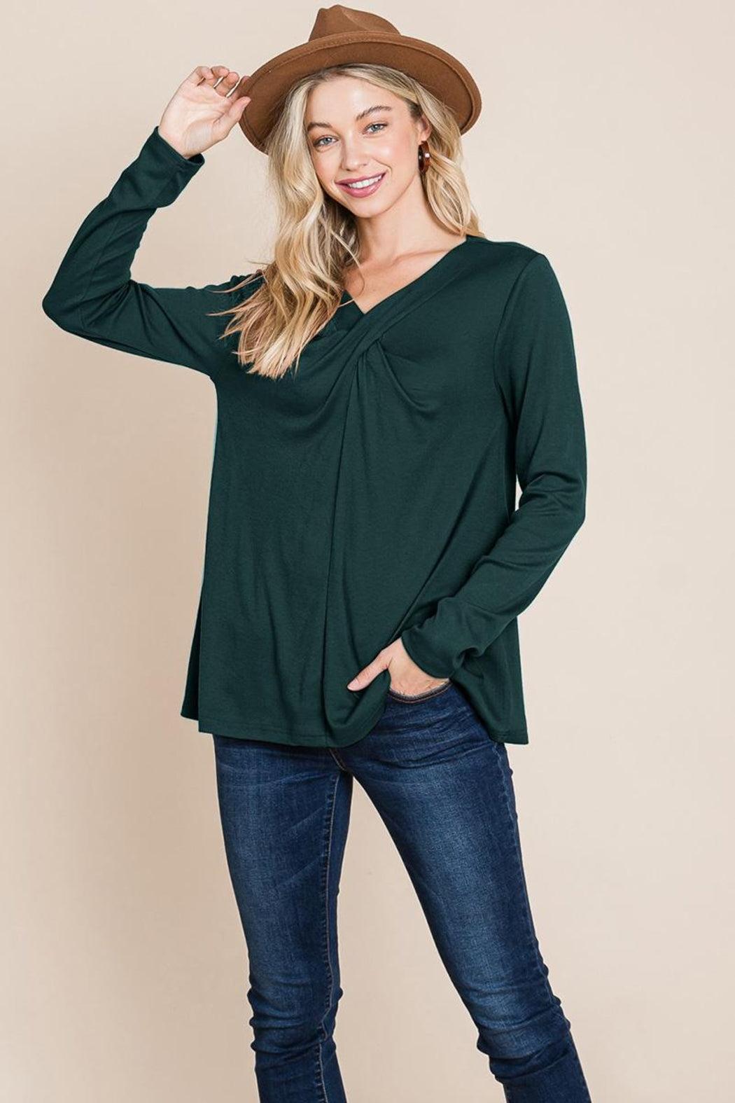 Fold Knotted Twist Sweatshirts Product Image
