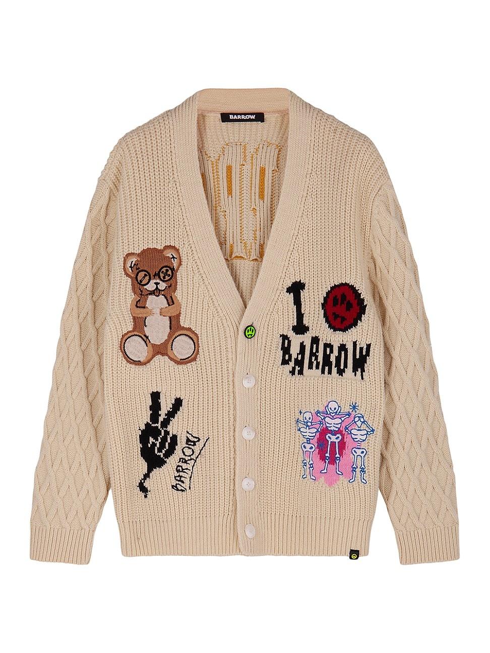 Mens Peace Patchy V-Neck Cardigan Product Image