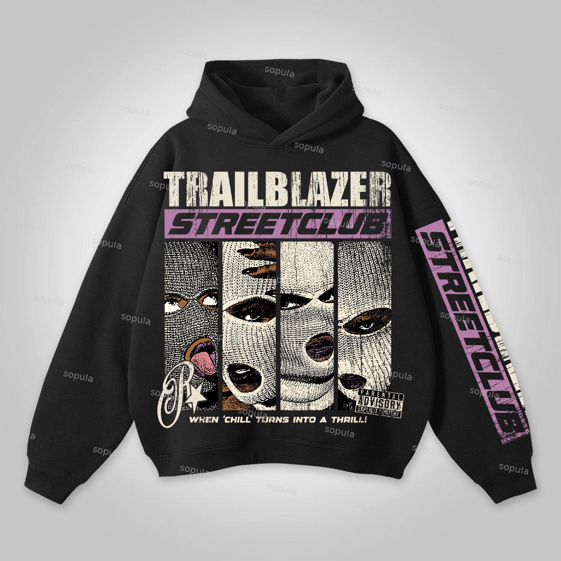 Sopula Street Club Gangster Characters Graphic Hoodie Product Image