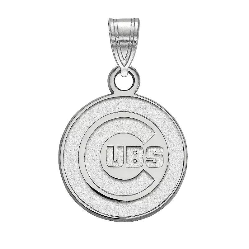 LogoArt Sterling Silver Chicago Cubs Small Pendant, Women's, Size: 18 mm Product Image