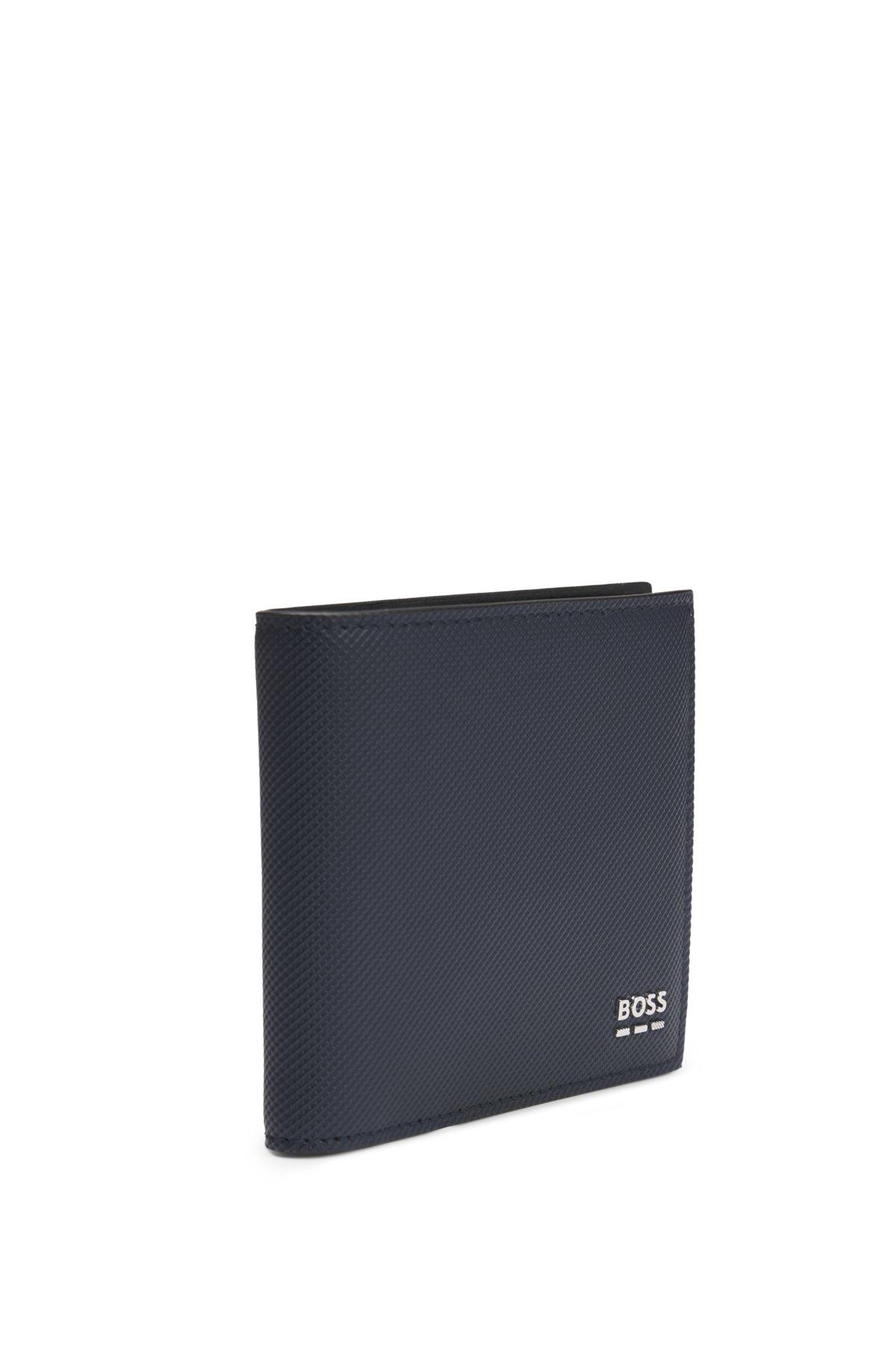 Structured wallet with silver-tone logo Product Image