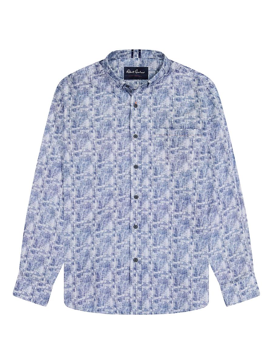 Mens Chastin Printed Button-Down Shirt Product Image