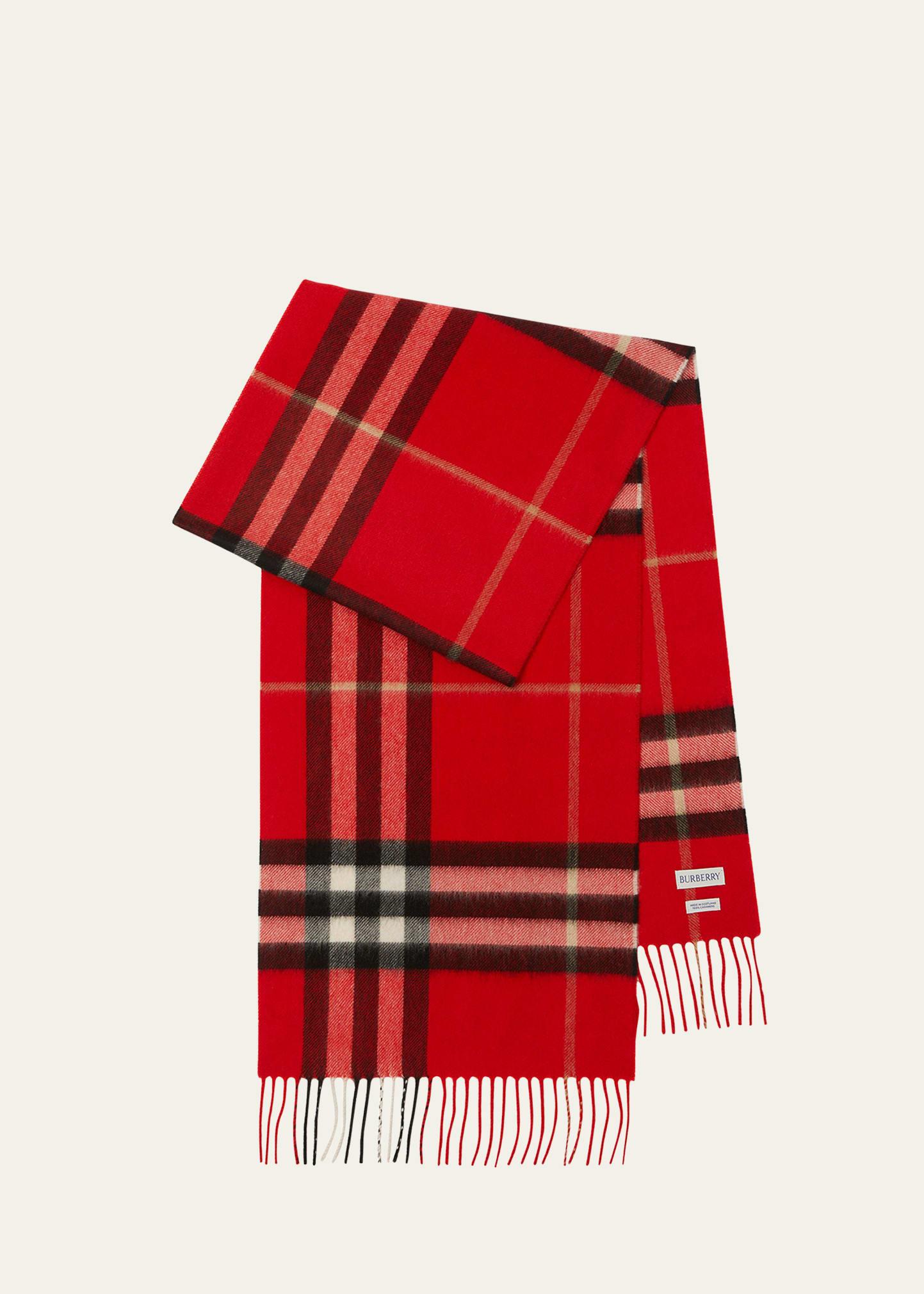 Womens Giant Check Cashmere Scarf Product Image