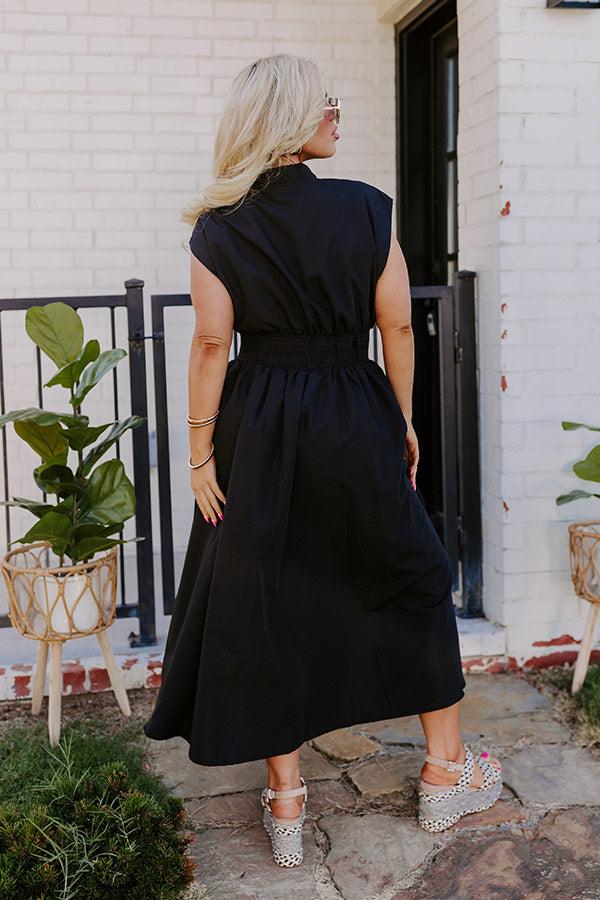 Chic Ensemble Midi Dress in Black Curves Product Image