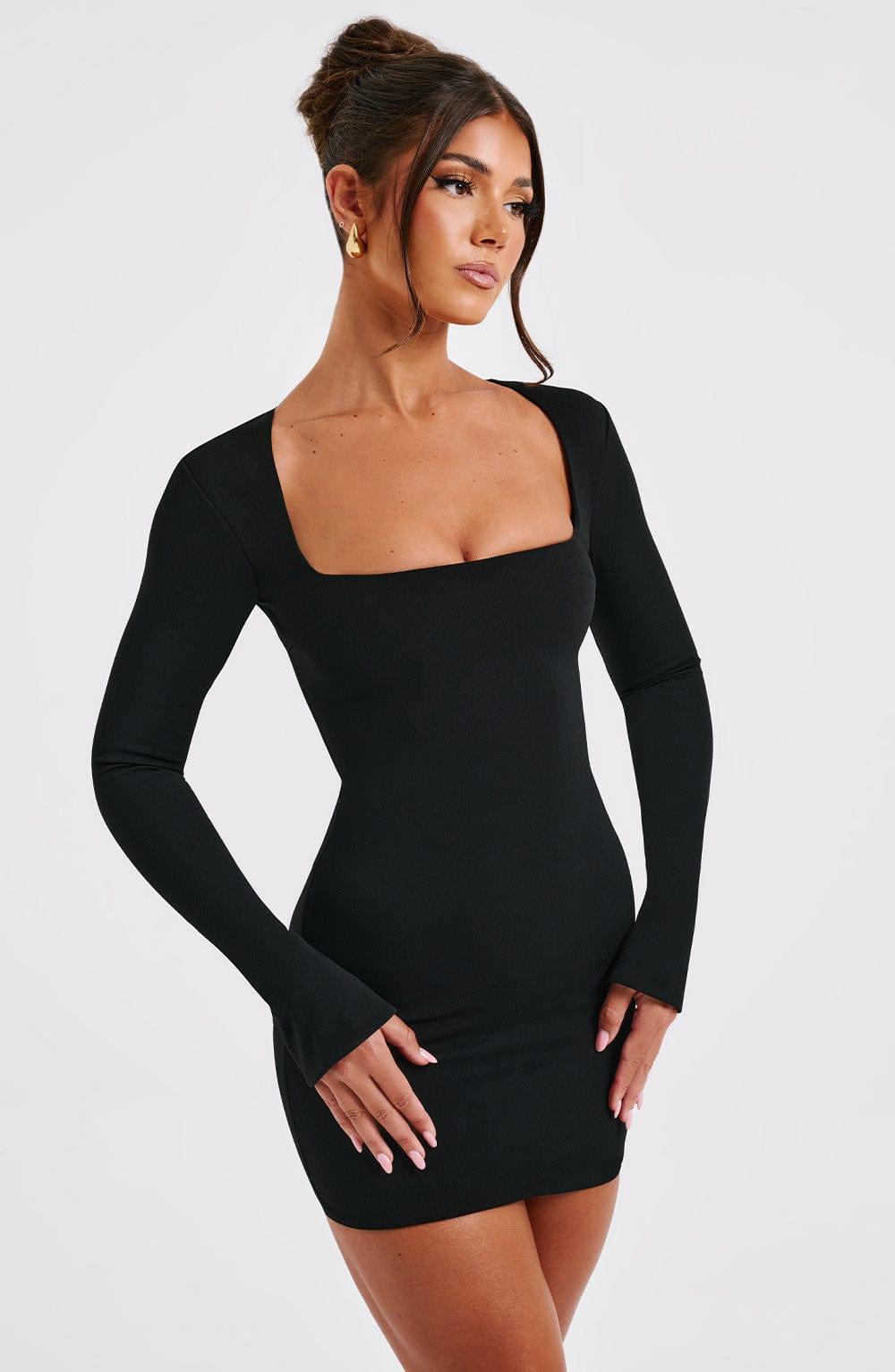 Priya Mini Dress - Black Product Image