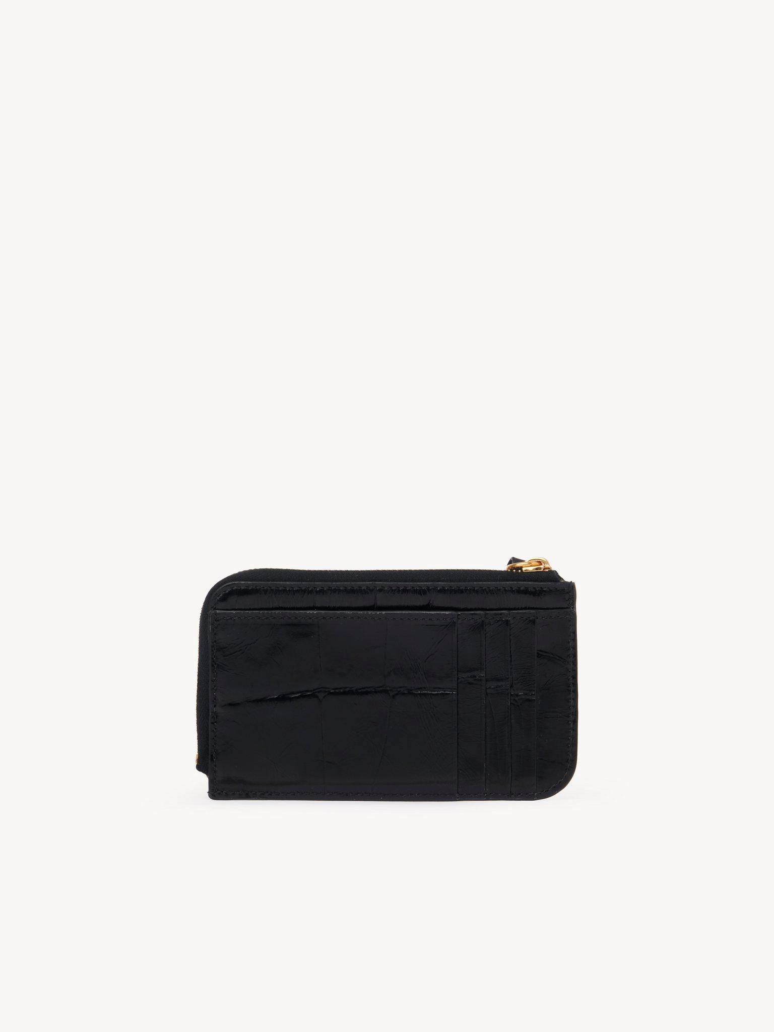 Alphabet wallet in croco-effect leather Product Image