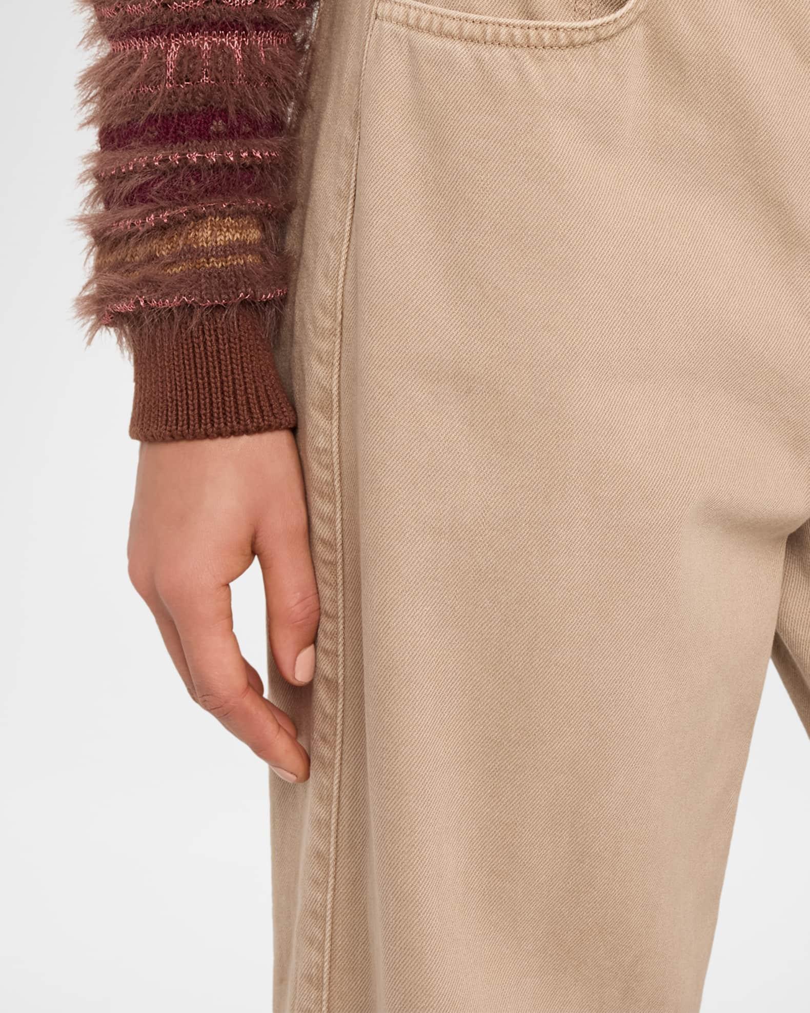 Liora High-Rise Wide Cropped Jeans Product Image